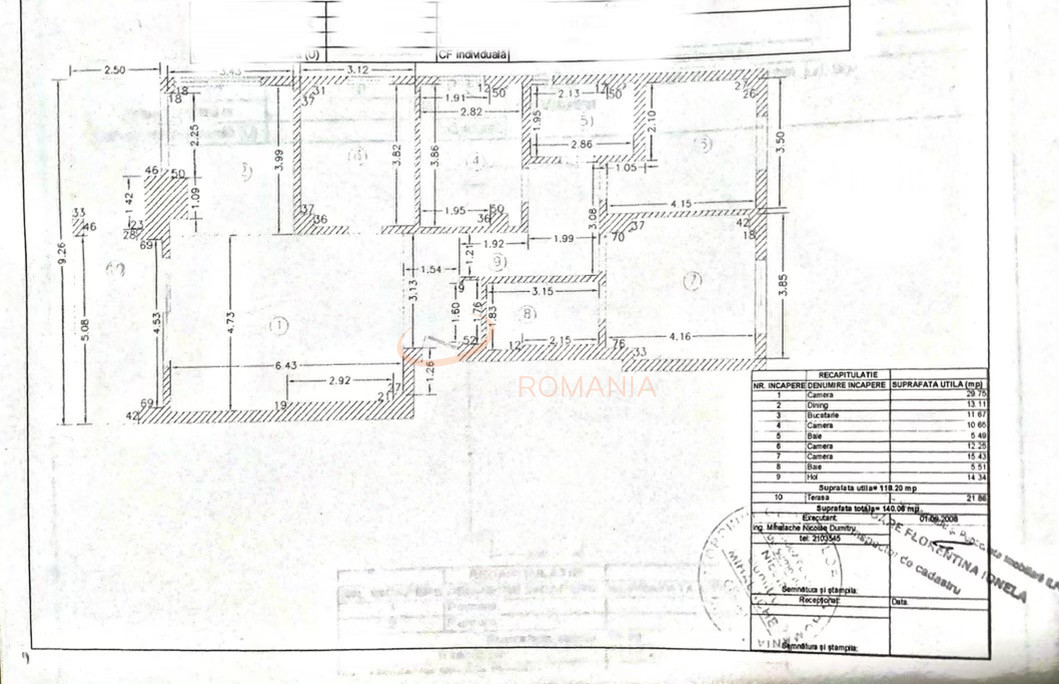 4 camere cu loc parcare exterior inclus Bucuresti/Pipera