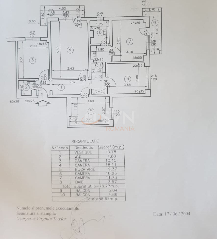 4 camere cu loc parcare exterior inclus Bucuresti/Pantelimon
