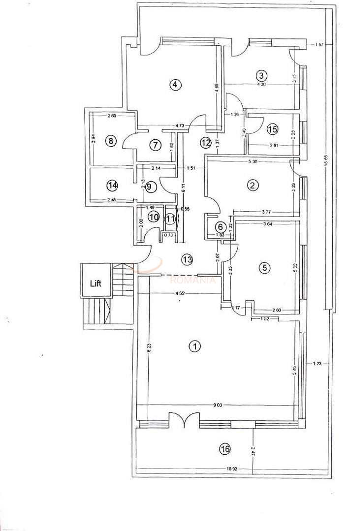 4 camere cu loc parcare exterior inclus Bucuresti/Barbu Vacarescu