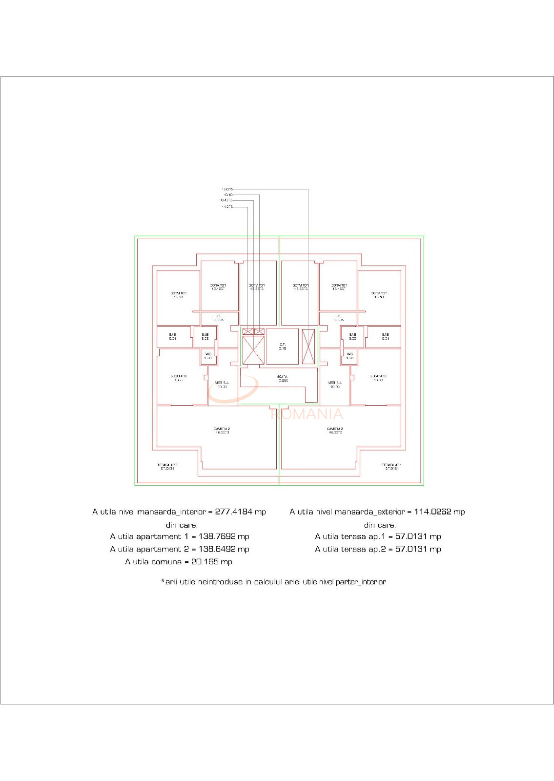 4 camere cu loc parcare exterior inclus Bucuresti/Piata Presei Libere
