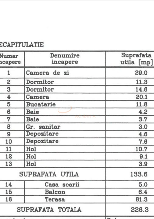 4 camere cu loc parcare exterior inclus Bucuresti/Tineretului