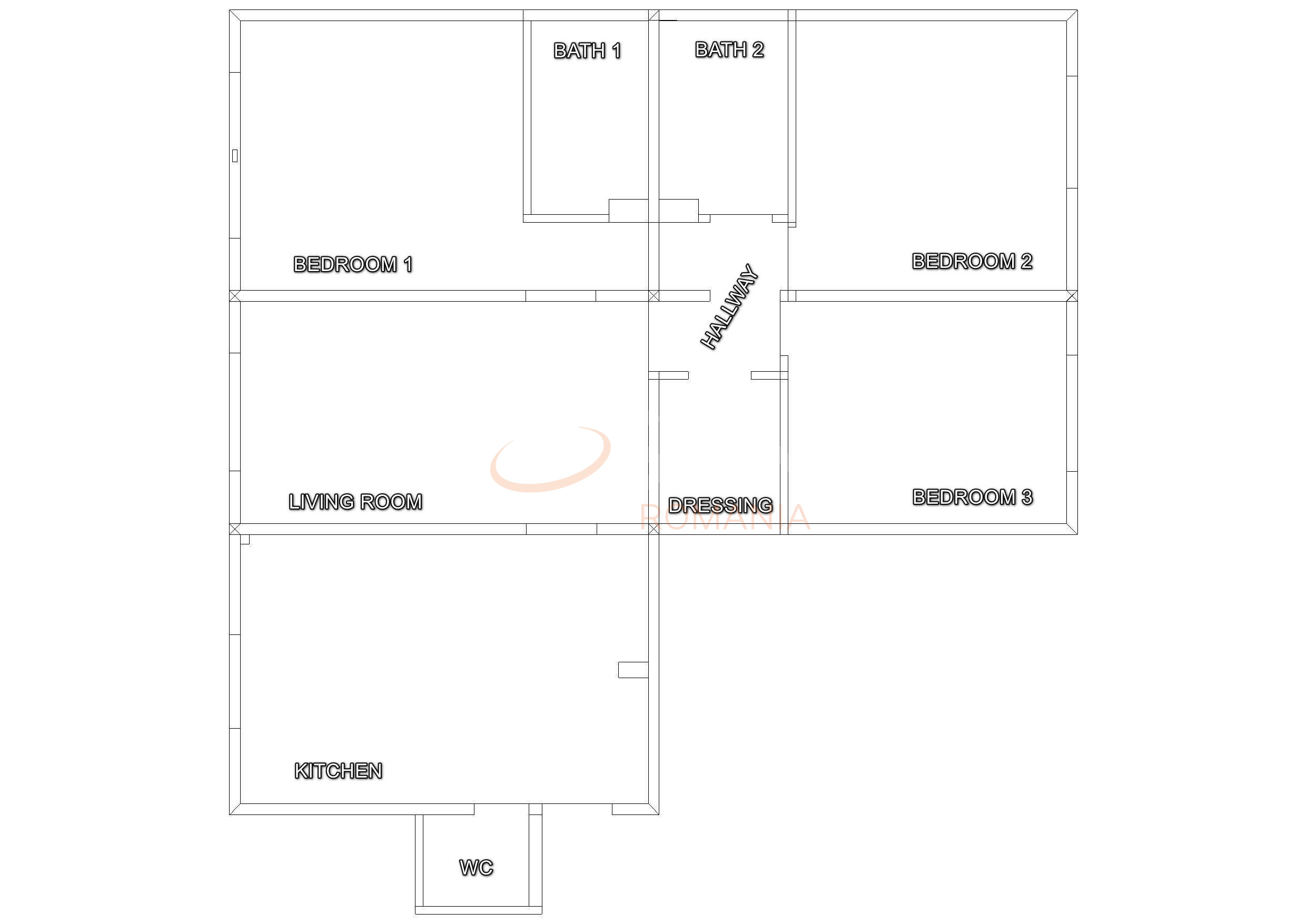 4 camere cu loc parcare exterior inclus Bucuresti/Herastrau