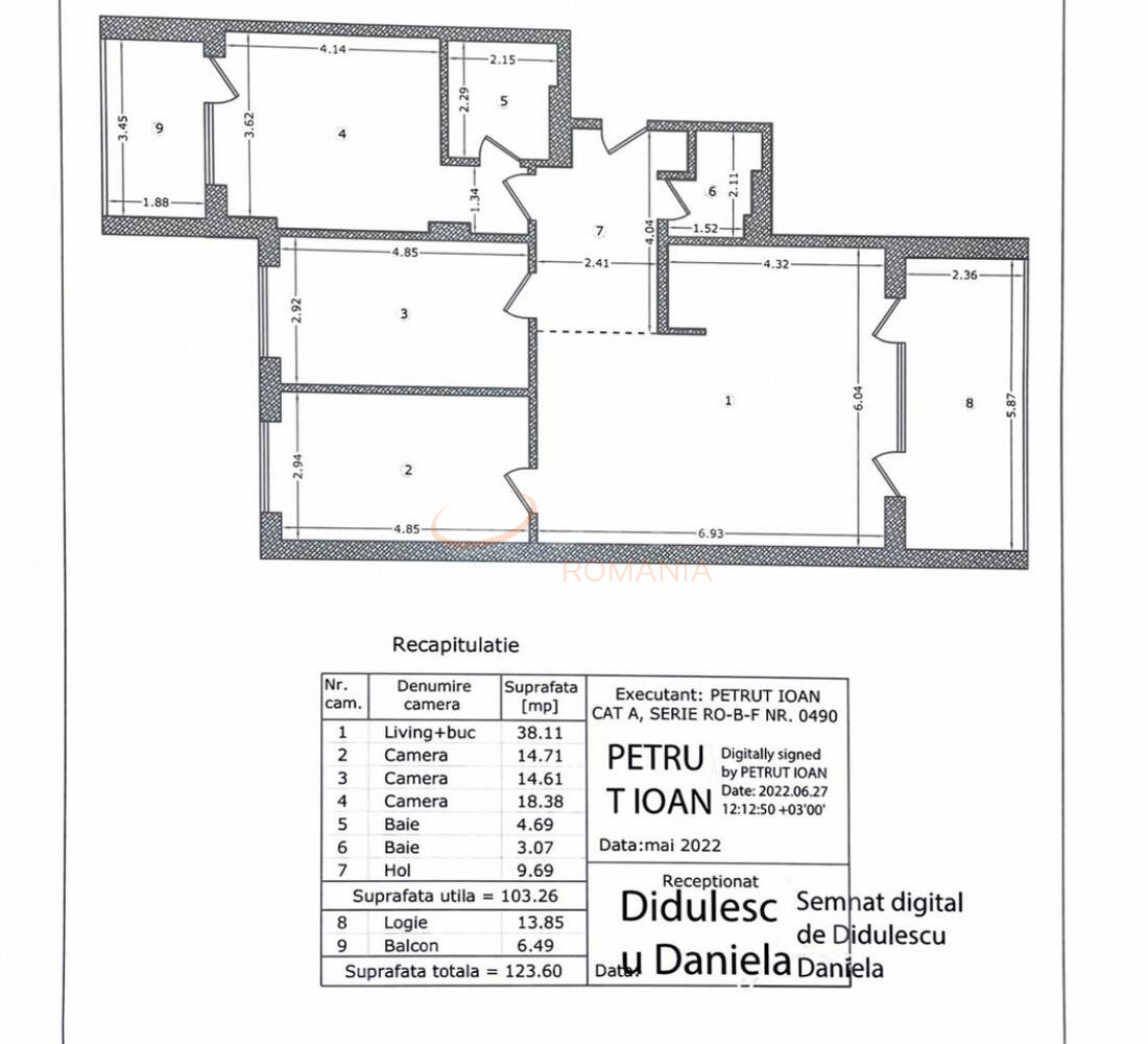 4 camere cu loc parcare subteran inclus Bucuresti/Pipera