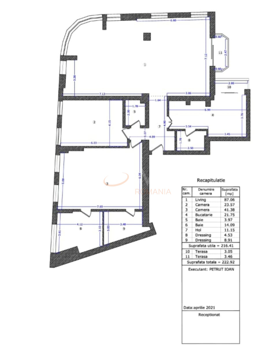 4 camere cu loc parcare subteran inclus Bucuresti/Gradina Icoanei