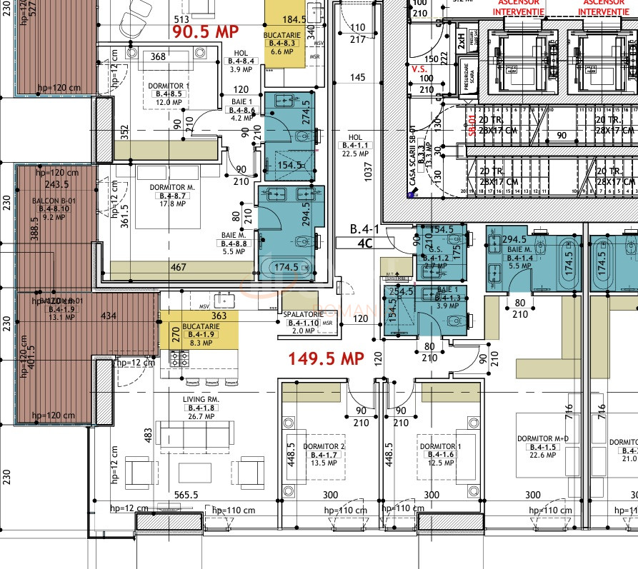 4 camere cu loc parcare subteran inclus Bucuresti/Floreasca