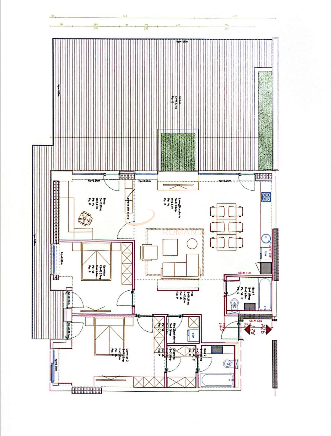 4 camere cu loc parcare subteran inclus Bucuresti/Pipera