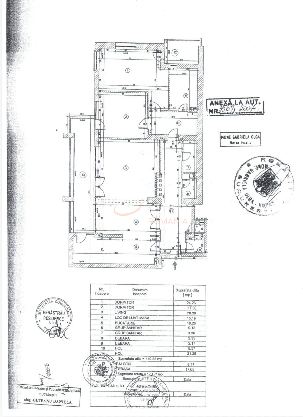 4 camere cu loc parcare subteran inclus Bucuresti/Herastrau