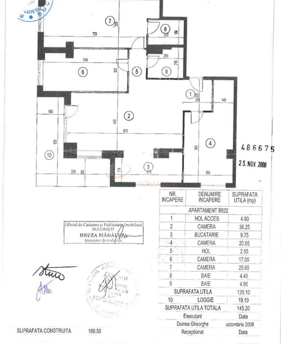 4 camere cu loc parcare subteran inclus Bucuresti/Herastrau
