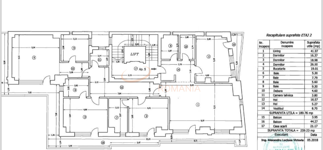 4 camere cu loc parcare subteran inclus Bucuresti/Eminescu