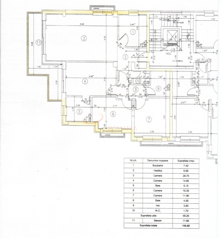 4 camere cu loc parcare subteran inclus Bucuresti/Herastrau