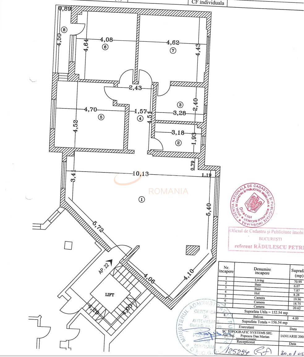 4 camere cu loc parcare subteran inclus Bucuresti/Arcul De Triumf