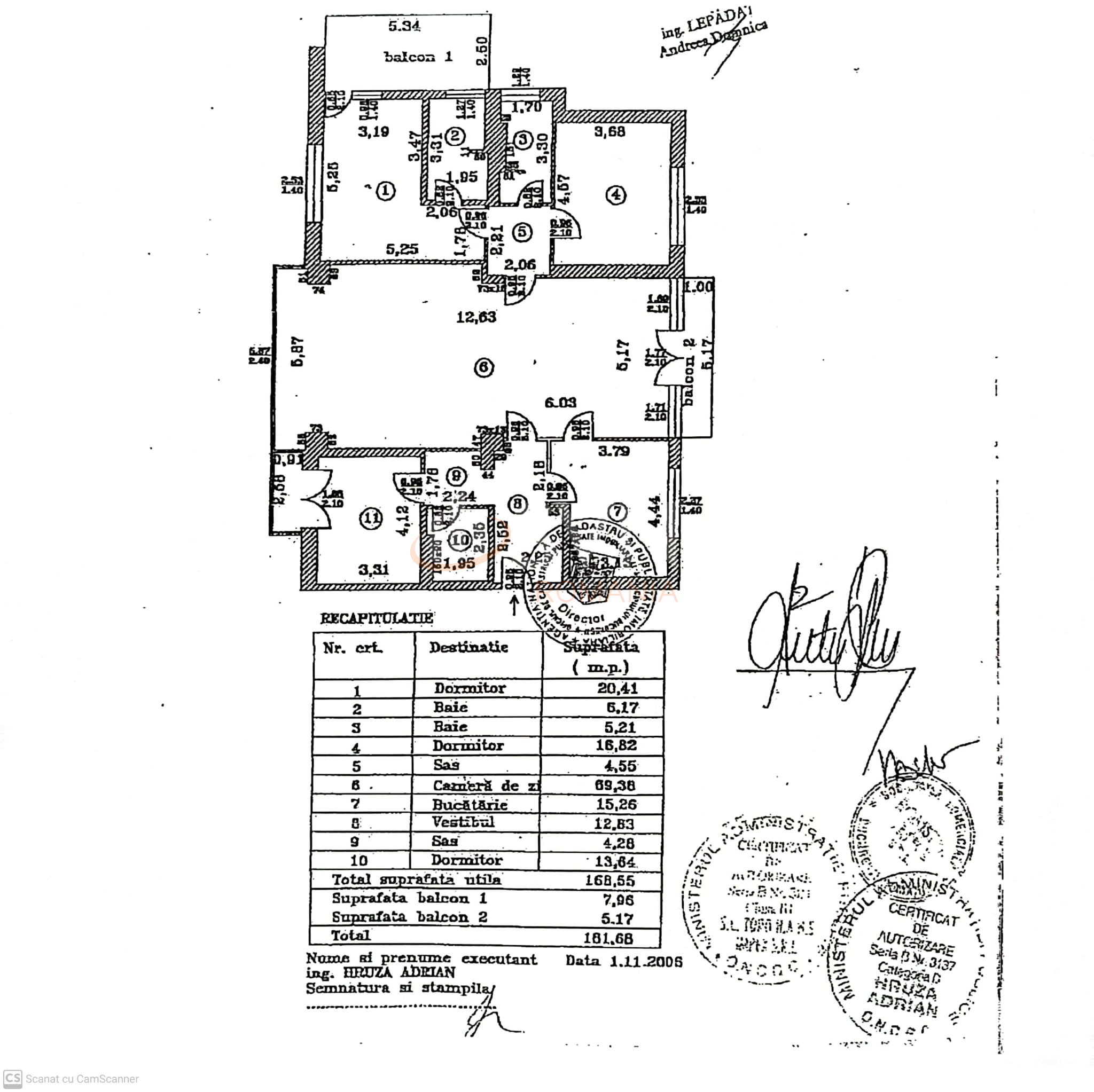 4 camere cu loc parcare subteran inclus Bucuresti/Herastrau