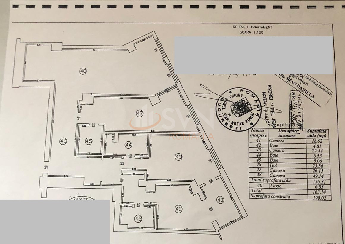 4 camere cu loc parcare subteran inclus Bucuresti/Herastrau