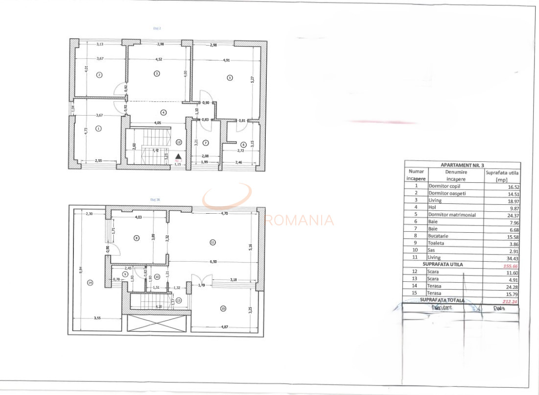 5 camere cu loc parcare exterior inclus Bucuresti/Baneasa