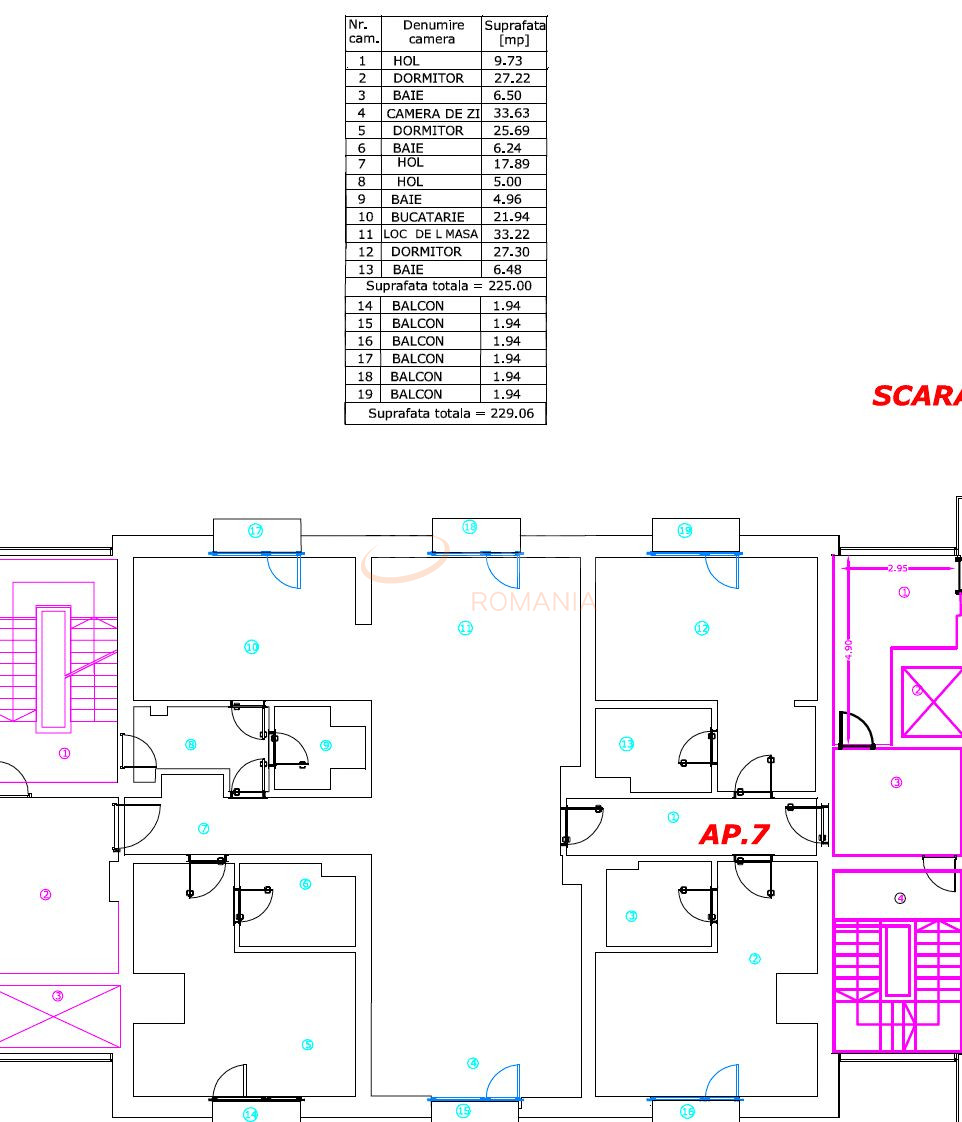 5 camere cu loc parcare subteran inclus Bucuresti/Kiseleff