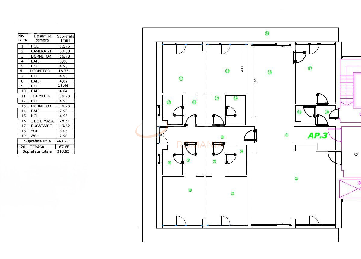 5 camere cu loc parcare subteran inclus Bucuresti/Kiseleff