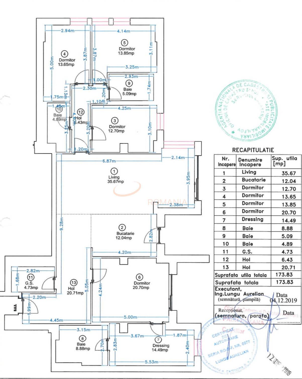 5 camere cu loc parcare subteran inclus Bucuresti/Pipera