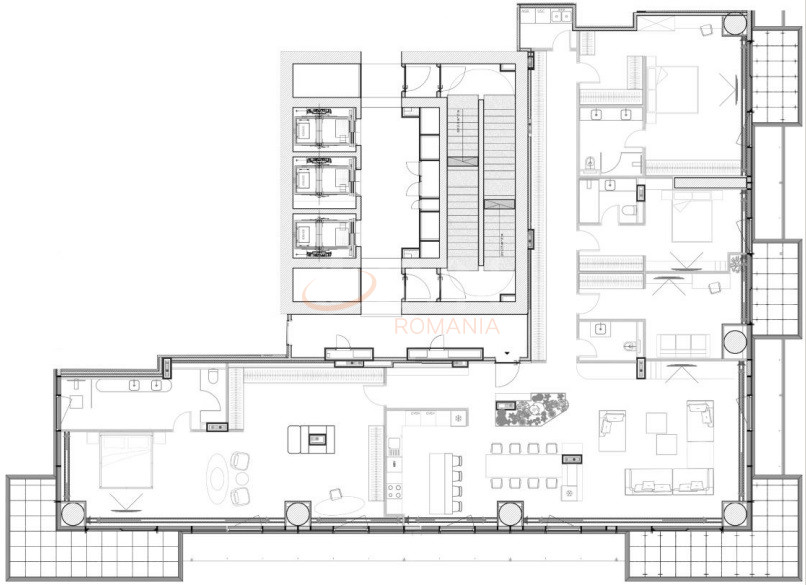 5 camere cu loc parcare subteran inclus Bucuresti/Floreasca