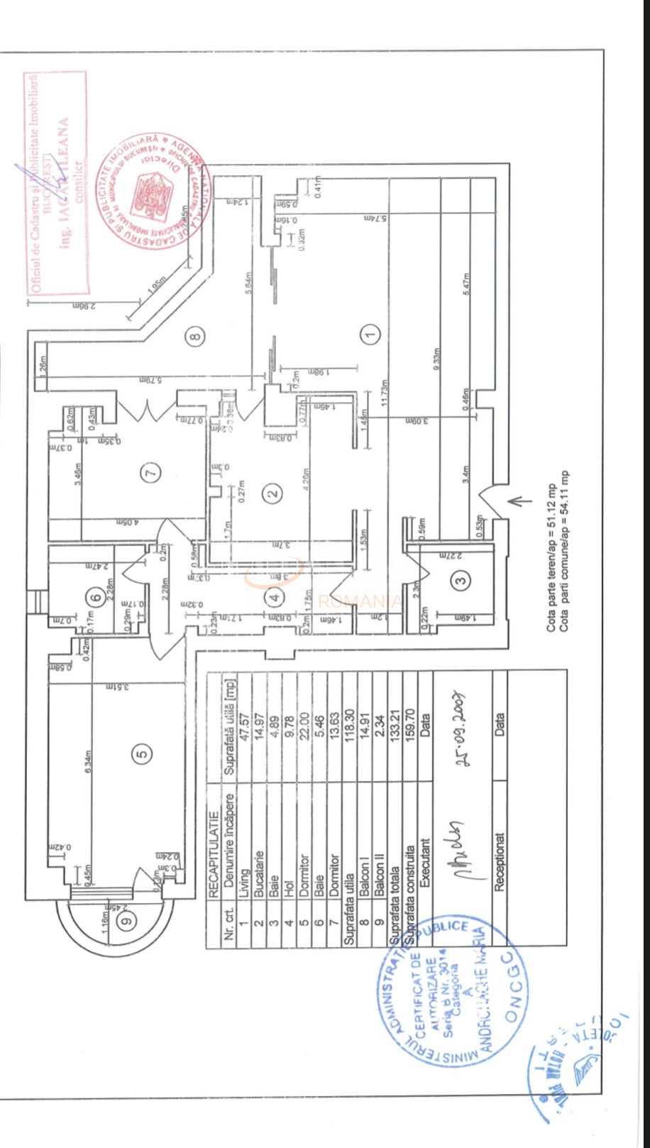 6 camere cu loc parcare subteran inclus Bucuresti/Stefan Cel Mare