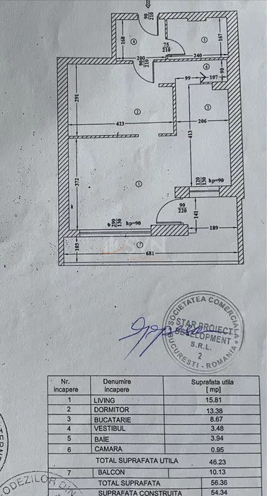 Apartament, 2 camere Bucuresti/Bucurestii Noi