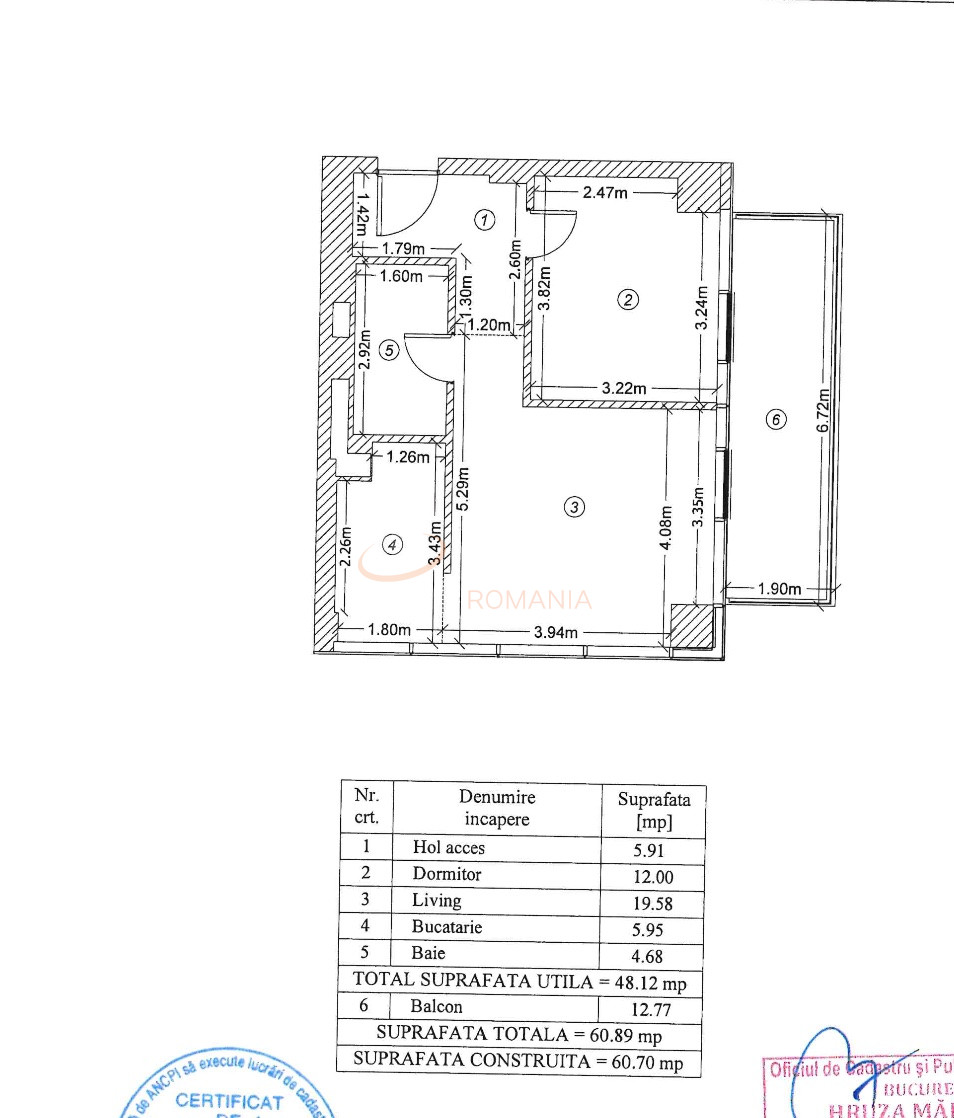 Apartament, 2 camere Bucuresti/Primaverii
