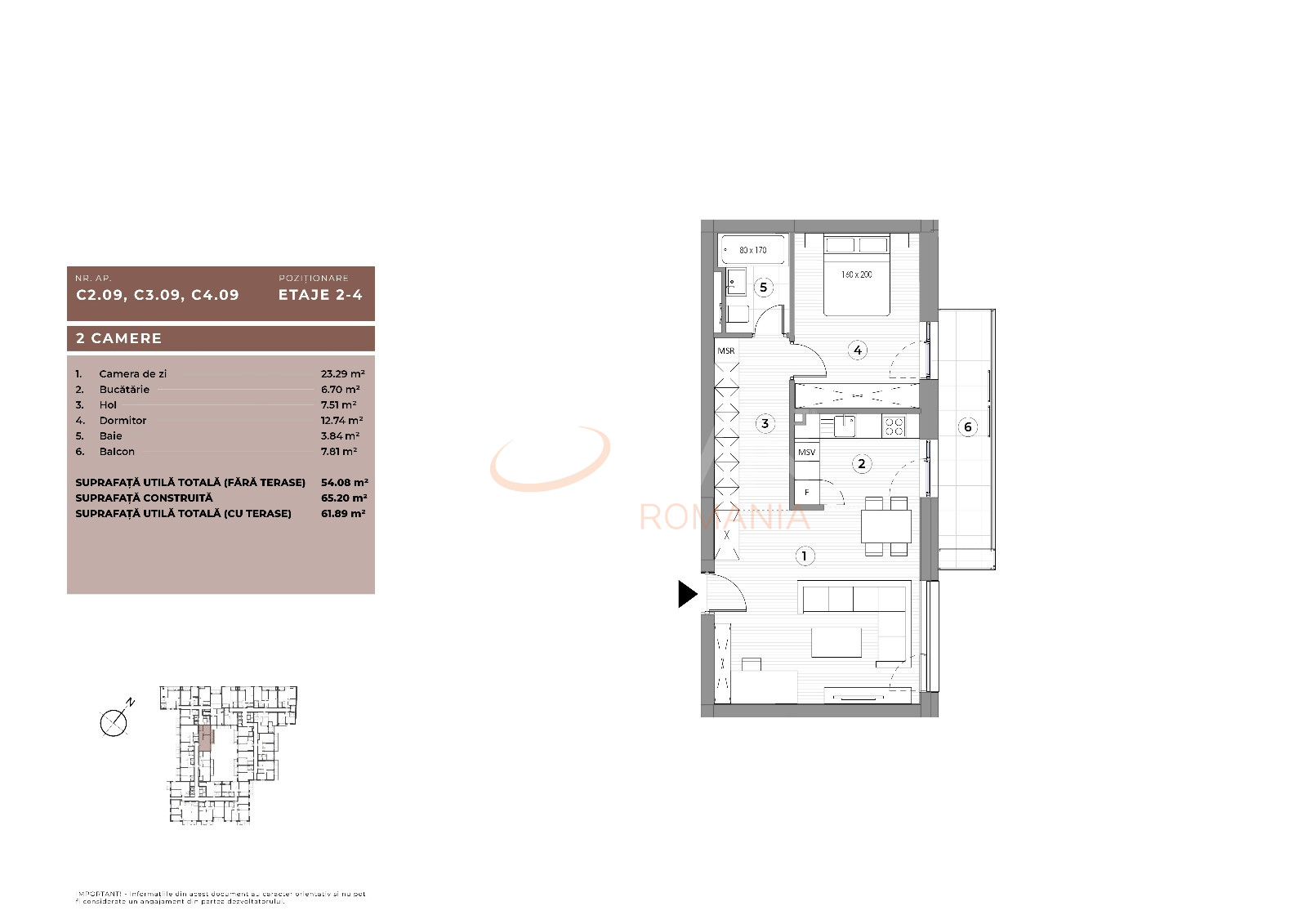 Apartament, 2 camere Bucuresti/Ferdinand