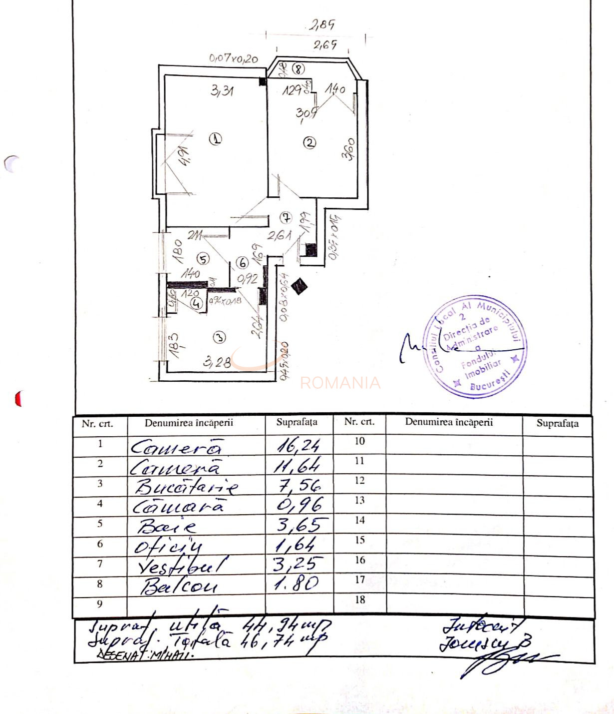 Apartament, 2 camere Bucuresti/Piata Romana