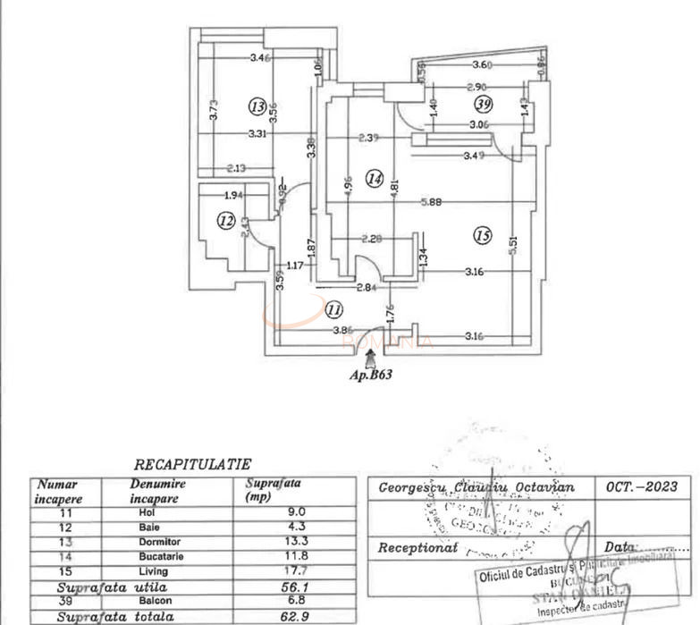 Apartament, 2 camere Bucuresti/Timpuri Noi