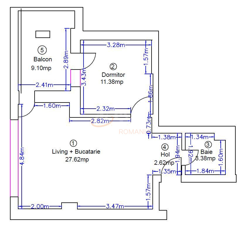 Apartament, 2 camere Bucuresti/Pipera