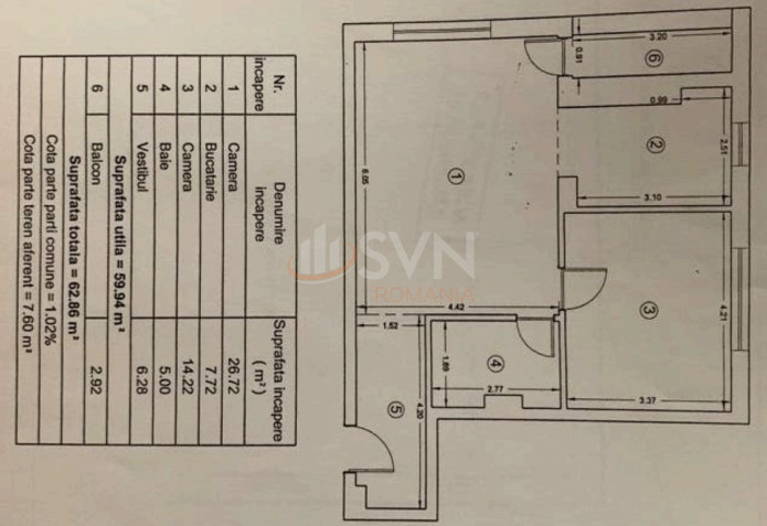 Apartament, 2 camere Bucuresti/Dristor