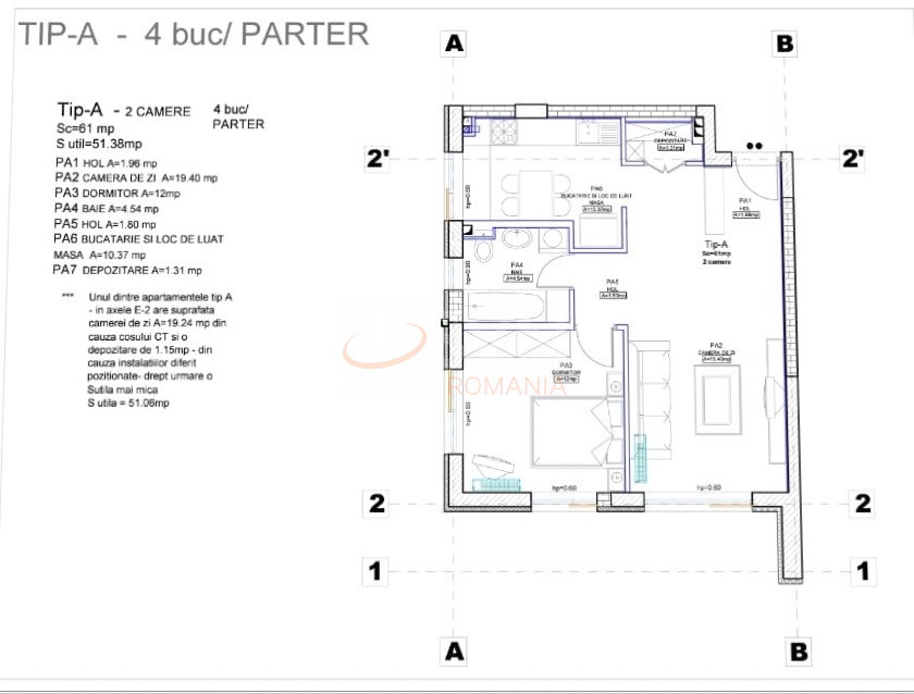Apartament, 2 camere Bucuresti/Herastrau