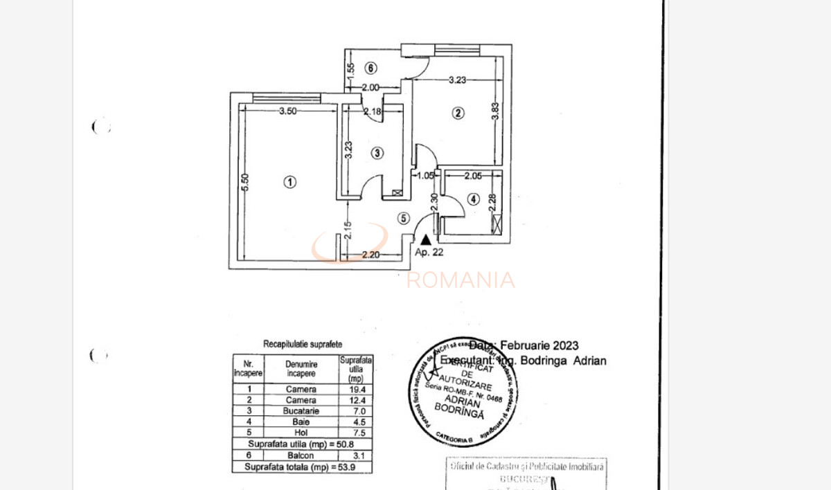 Apartament, 2 camere Bucuresti/Regie