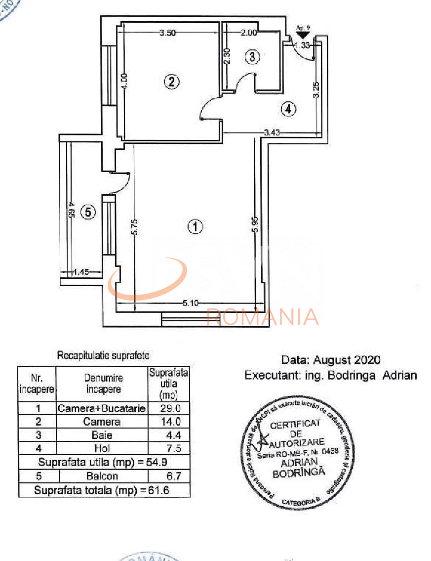 Apartament, 2 camere Bucuresti/Giulesti