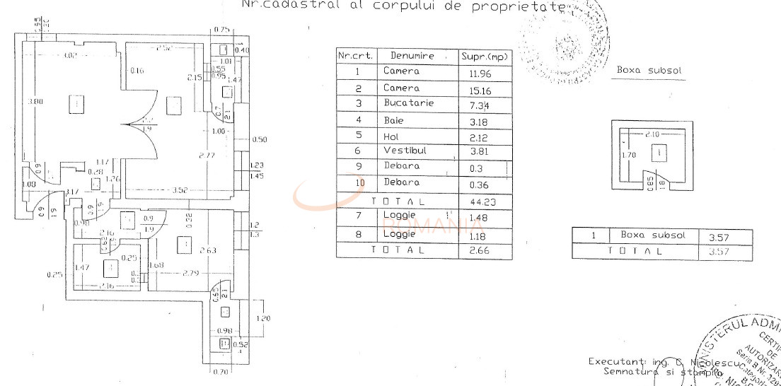 Apartament, 2 camere Bucuresti/Piata Sfintii Voievozi
