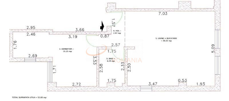 Apartament, 2 camere Bucuresti/Timisoara