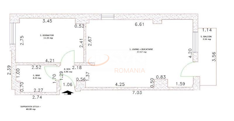 Apartament, 2 camere Bucuresti/Timisoara