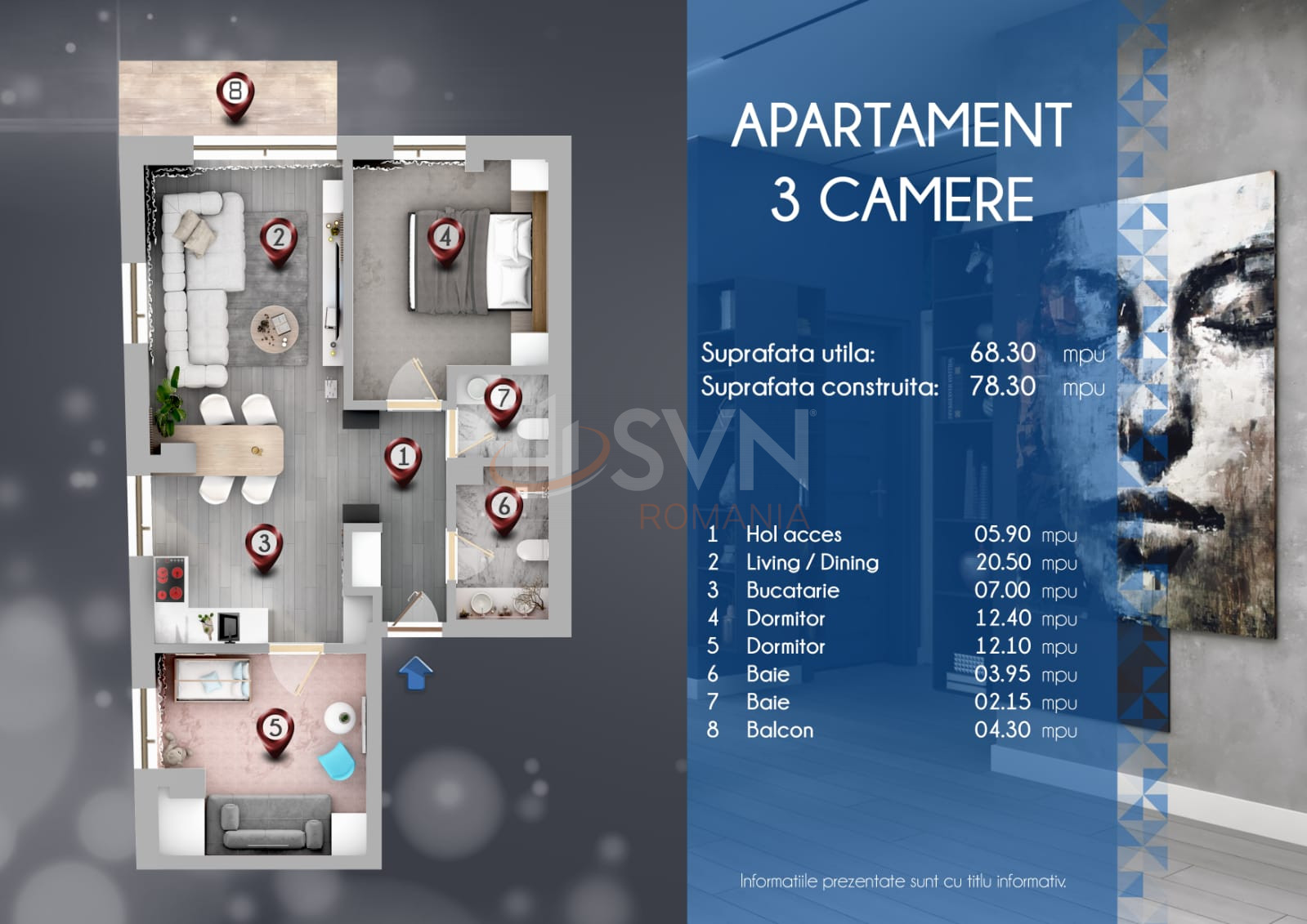 Apartament, 2 camere Bucuresti/Floreasca