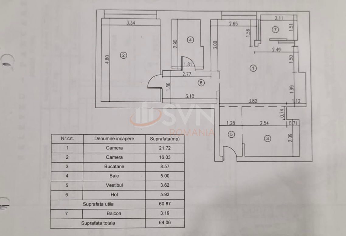 Apartament, 2 camere Bucuresti/Aviatiei