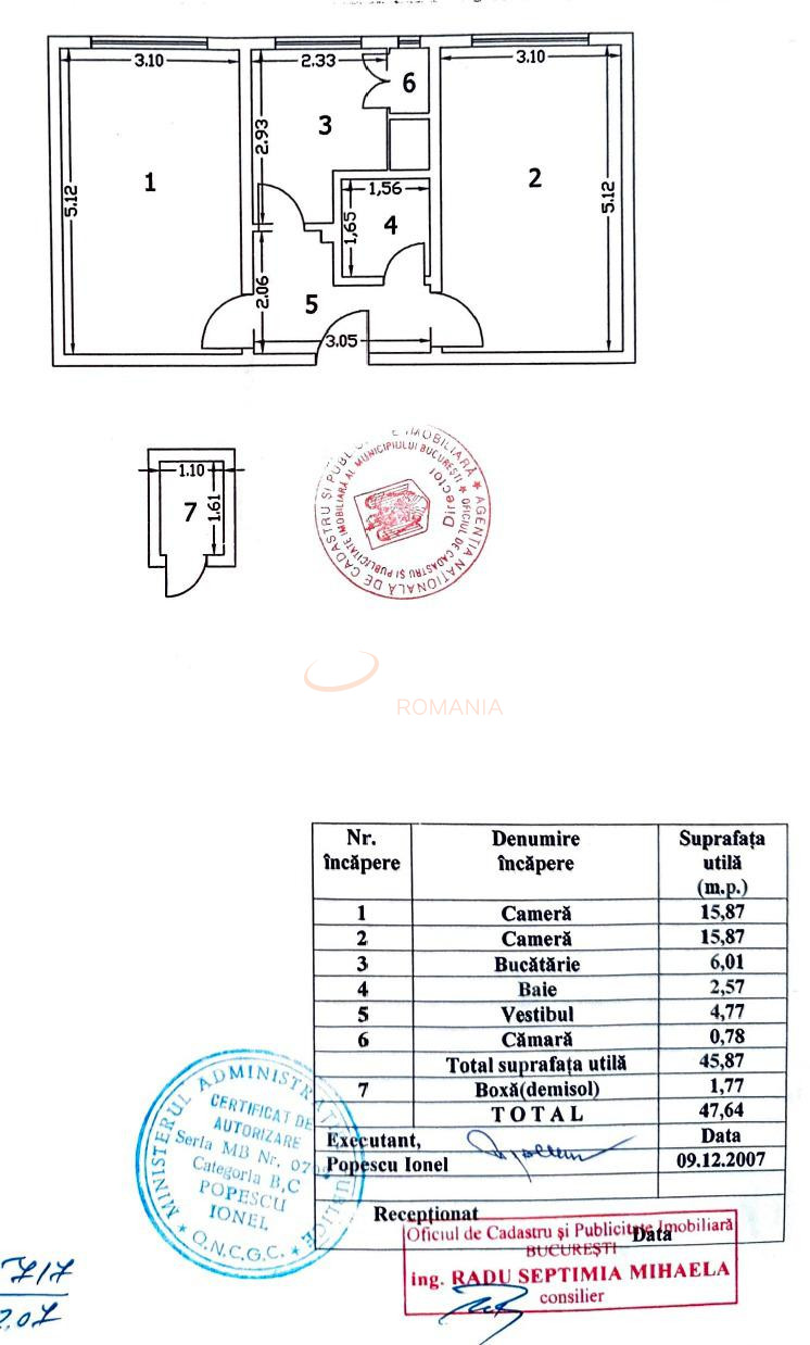 Apartament, 2 camere Bucuresti/Floreasca