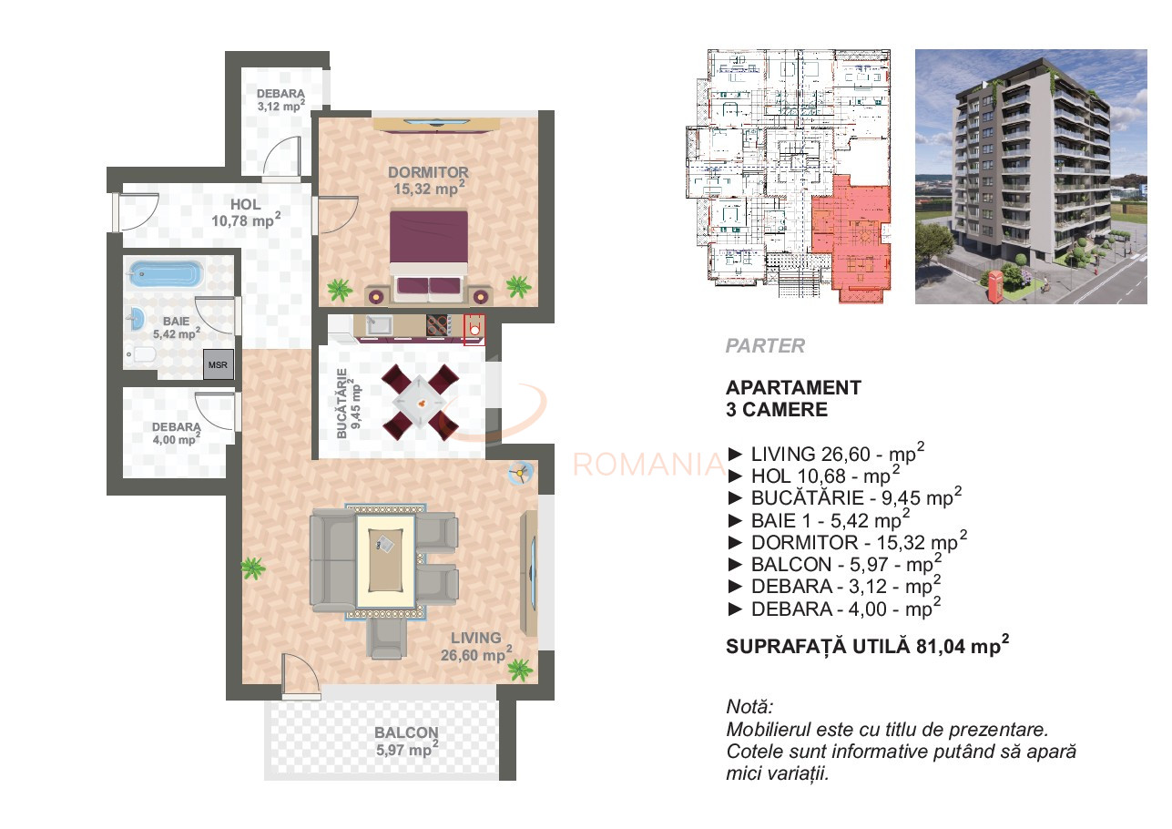 Apartament, 2 camere Bucuresti/Cotroceni