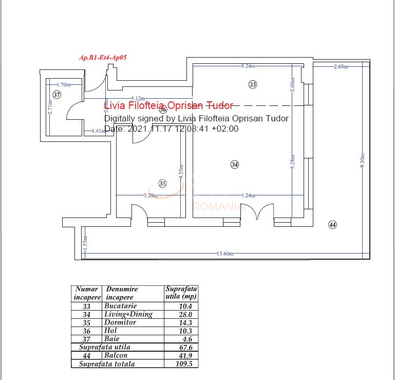 Apartament, 2 camere Bucuresti/Pipera