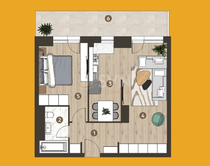 Apartament, 2 camere Bucuresti/Pipera