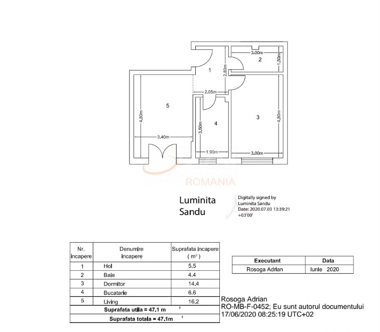 Apartament, 2 camere Bucuresti/Fundeni