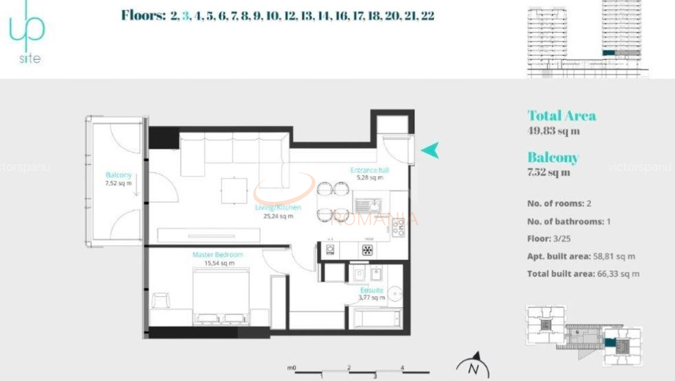 Apartament, 2 camere Bucuresti/Floreasca