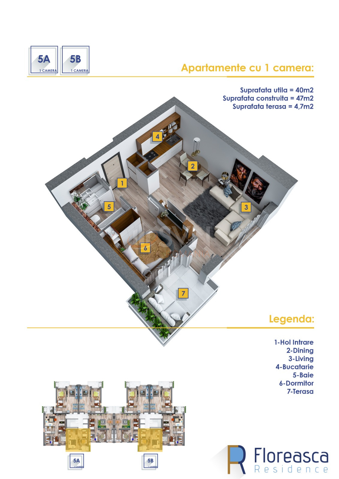 Apartament, 2 camere Bucuresti/Floreasca