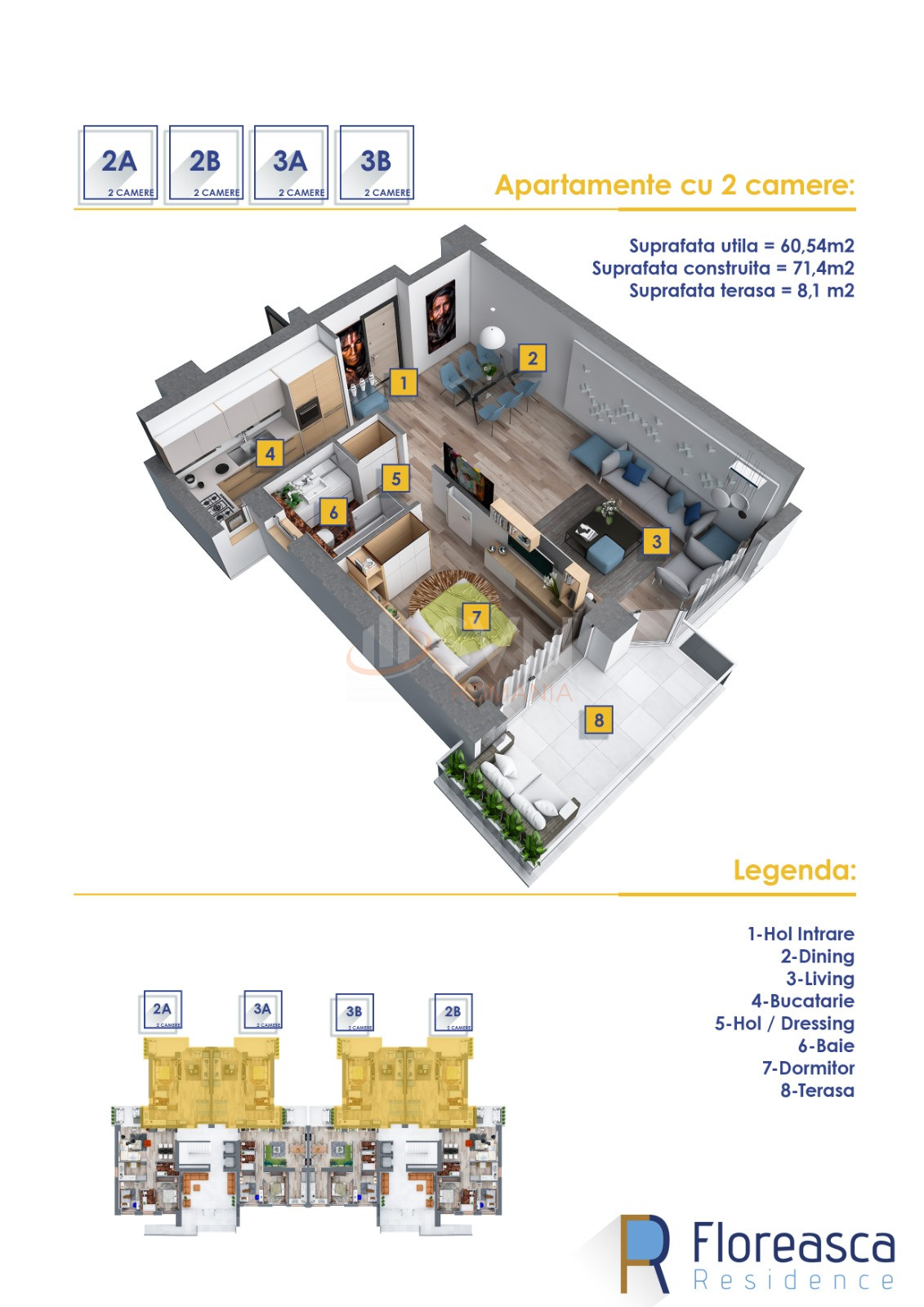 Apartament, 2 camere Bucuresti/Floreasca