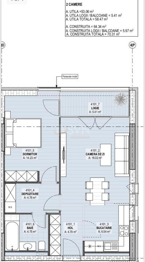 Apartament, 2 camere Bucuresti/Herastrau