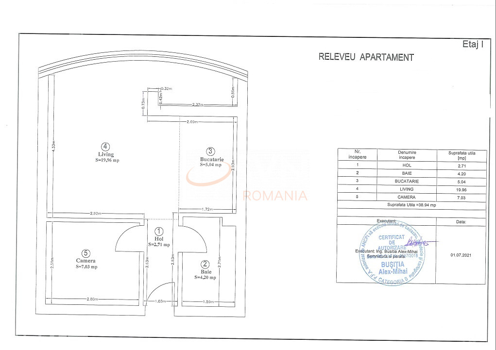 Apartament, 2 camere Cluj/Centru