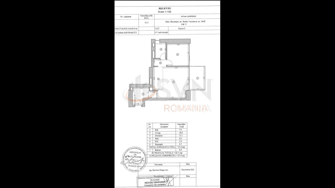 Apartament, 2 camere Bucuresti/Floreasca
