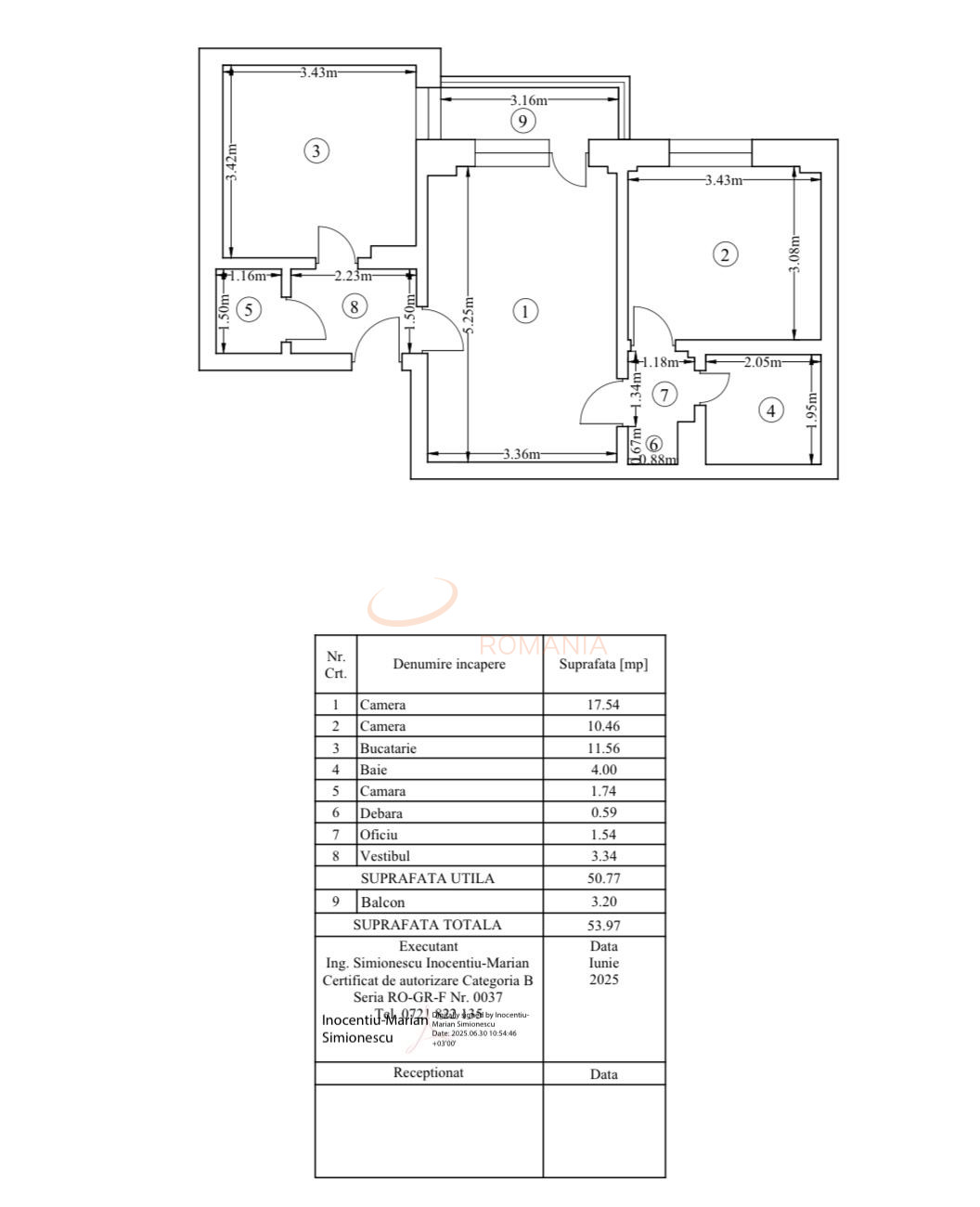 Apartament, 2 camere Bucuresti/Teiul Doamnei